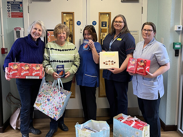 Presentation of Easter Eggs donated by Tesco