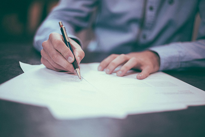 Person signing a Will